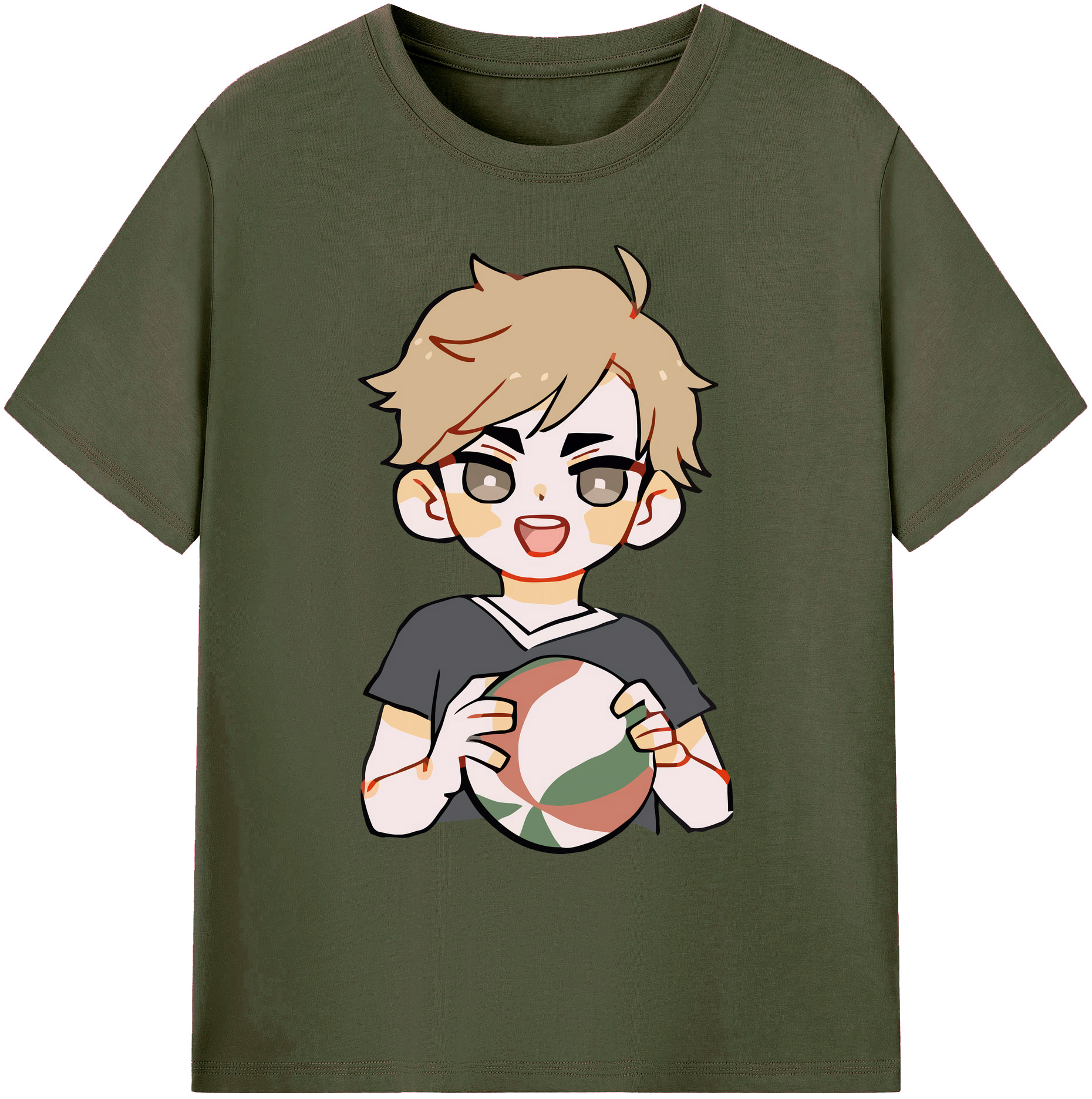 （画像用） ハイキュー!! Haikyu!! 綿100％ メンズ半袖Tシャツ｜肌触りやわらか＆通気性